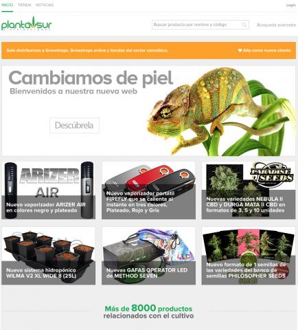 Plantasur homepage